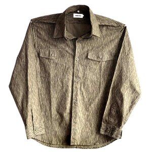Taylor Stitch The Point Shirt Rain Drop Camo Organic Cotton Ripstop 42 Military